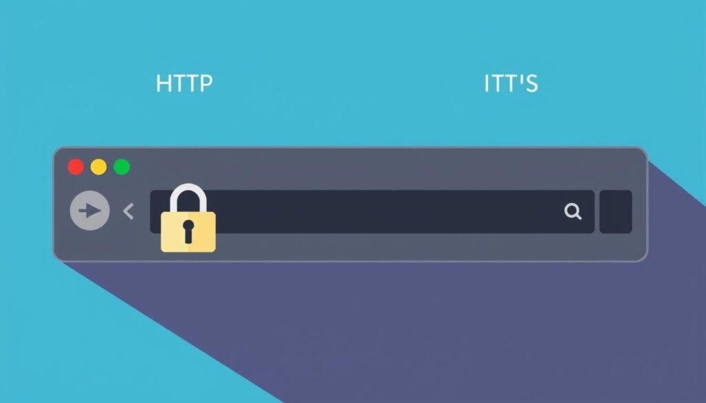 Perbedaan antara HTTP dan HTTPS pada bilah alamat browser Perbedaan antara HTTP dan HTTPS pada bilah alamat browser