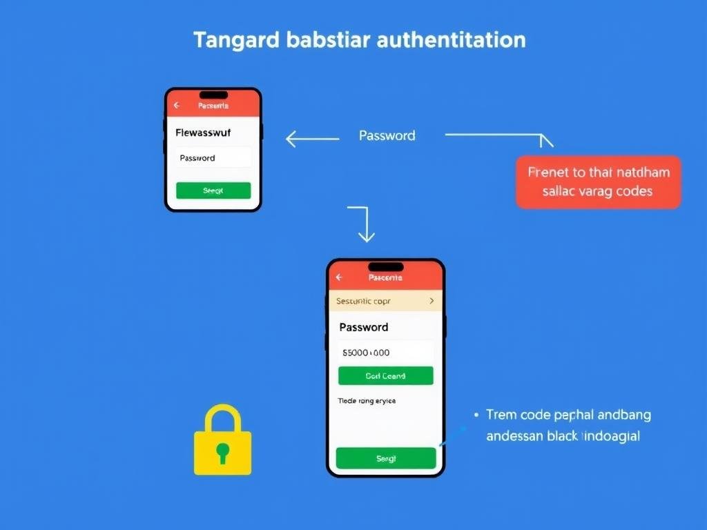 Proses autentikasi dua faktor pada aplikasi perbankan Proses autentikasi dua faktor pada aplikasi perbankan